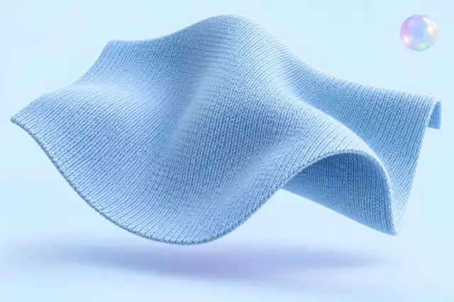 ภาพขยายของภาพจำลองผ้า Coolplus ในธีม YOUR TEE สร้างด้วย AI